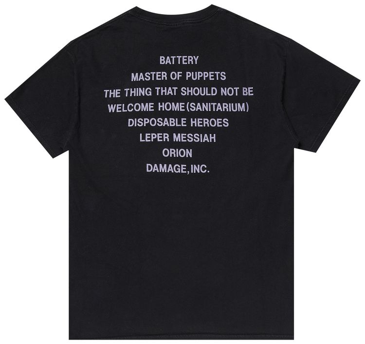 Vintage Metallica Mastermind Of Puppets Tee Black