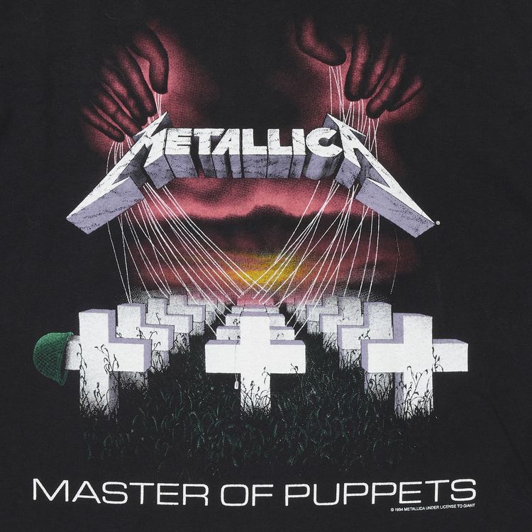 Vintage Metallica Mastermind Of Puppets Tee Black