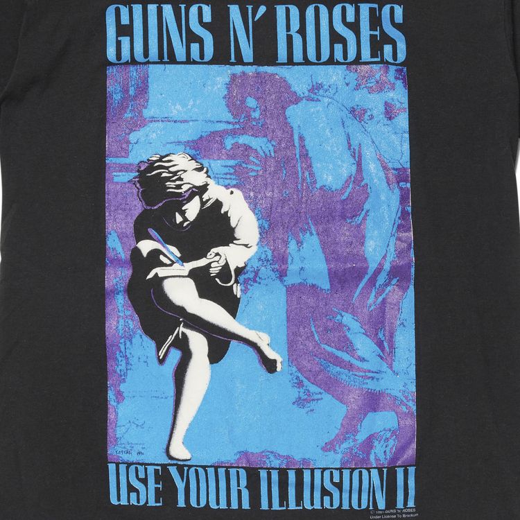 Vintage Guns N Roses Use Your Illusion II Tour Tee Black