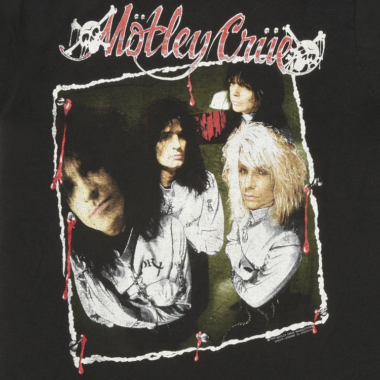 Vintage Motley Crue Dr Feelgood Tour Tee Black