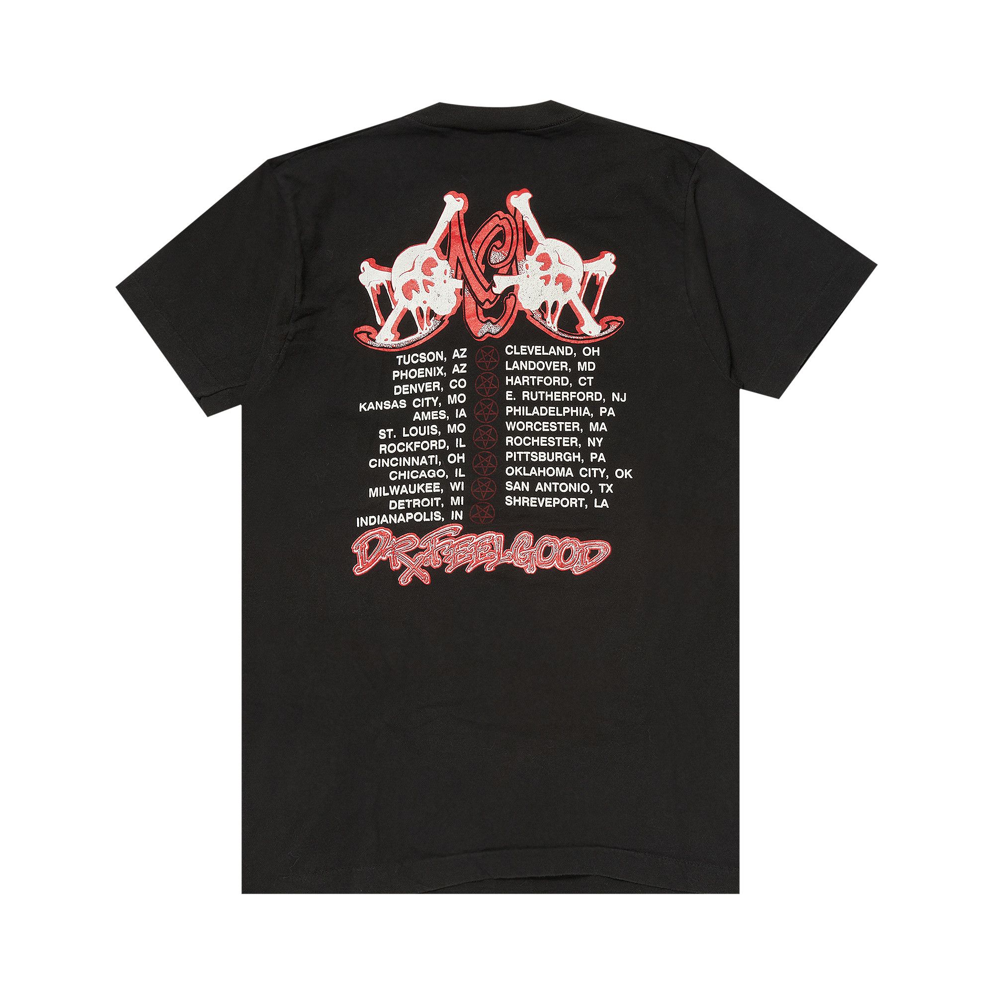 Buy Vintage Motley Crue Dr. Feelgood Tour Tee Black 2903 1000001MCDFTT BLAC GOAT UK
