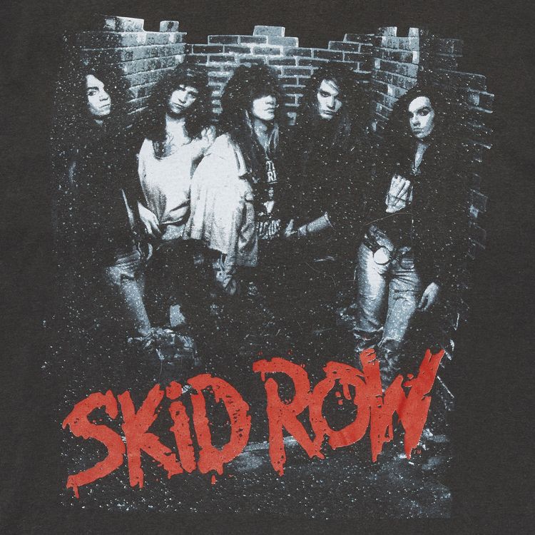 Vintage Skid Row Youth Gone Wild Tee Faded Black