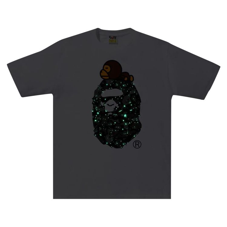 BAPE Space Camo Milo On Big Ape Tee White