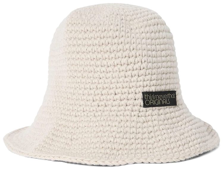 thisisneverthat Knitted Bucket Hat Ivory