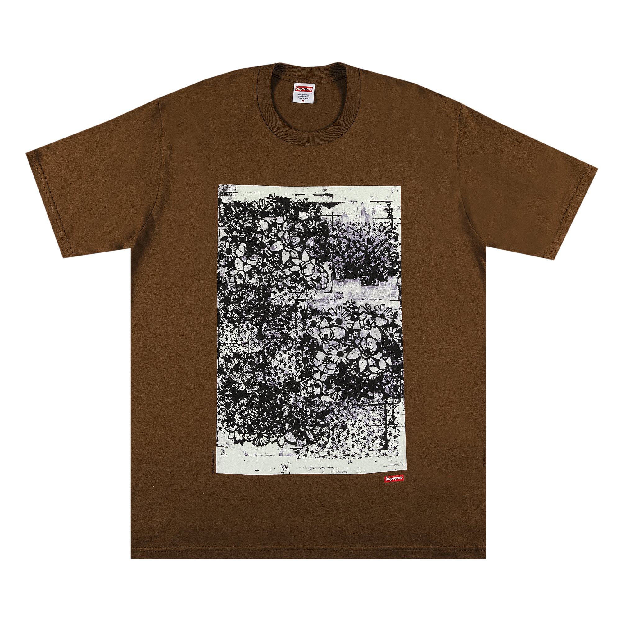 Buy Supreme x Christopher Wool 1995 Tee 'Brown' - FW21T51 BROWN