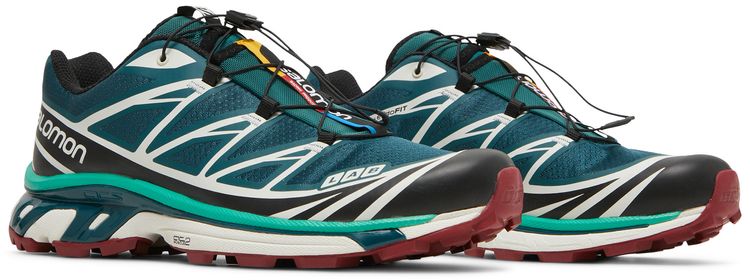 Salomon XT 6 Deep Teal Biking Red