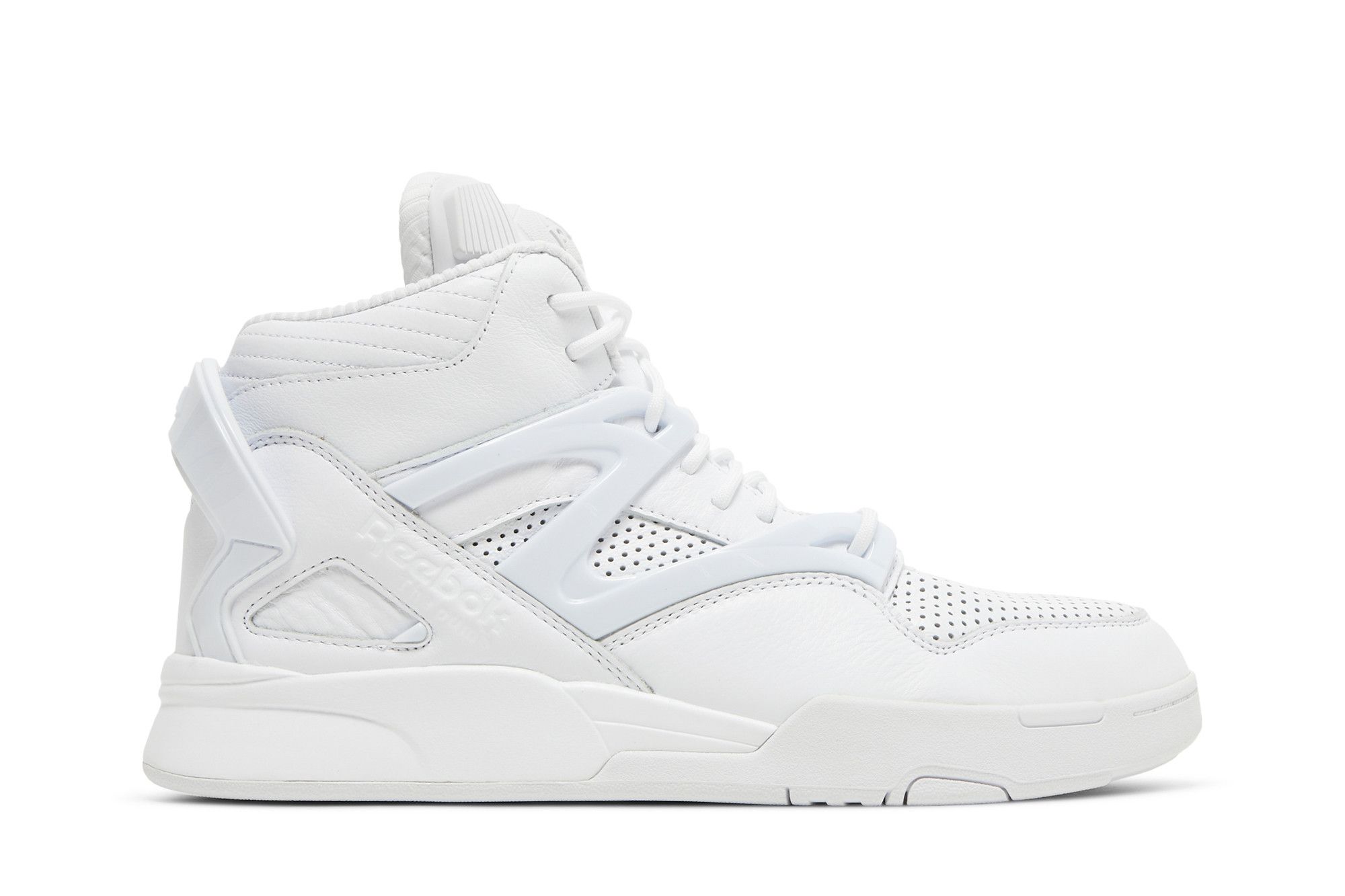 Reebok pump best sale all white