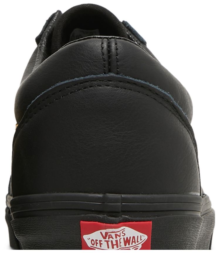 Vans Old Skool Leather Pop   Black Lemon Chrome