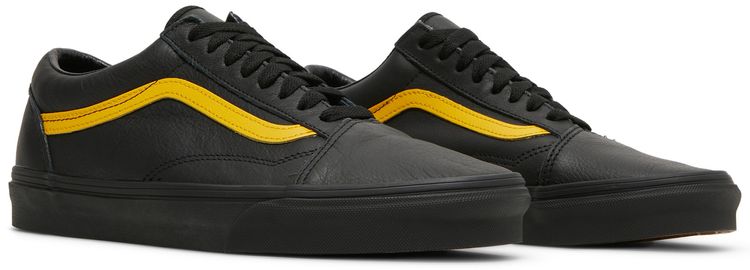 Vans Old Skool Leather Pop   Black Lemon Chrome