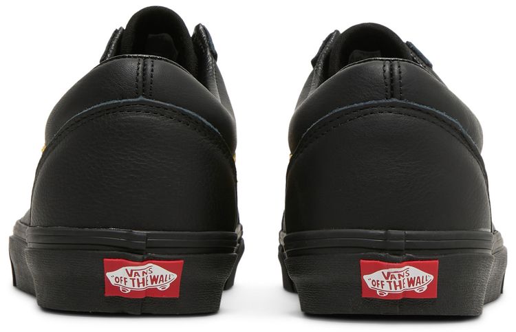 Vans Old Skool Leather Pop   Black Lemon Chrome