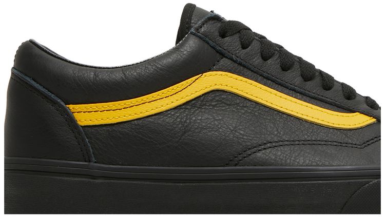 Vans Old Skool Leather Pop   Black Lemon Chrome