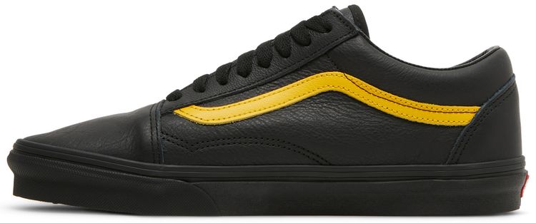 Vans Old Skool Leather Pop   Black Lemon Chrome