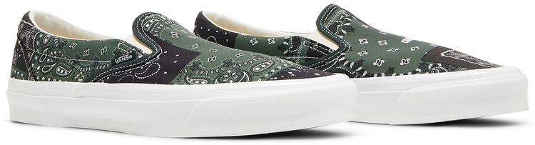 Kith x Vans Vault OG Classic Slip On LX Bandana   Scarab