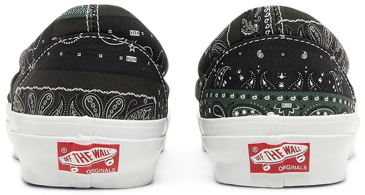 Kith x Vans Vault OG Classic Slip On LX Bandana   Scarab