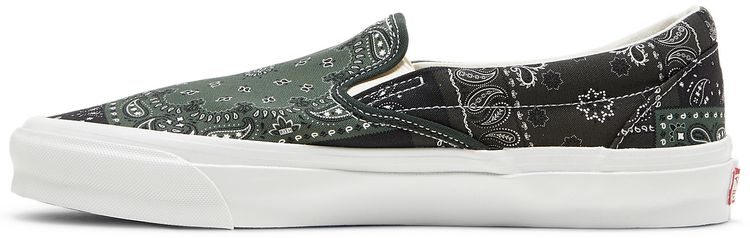Kith x Vans Vault OG Classic Slip On LX Bandana   Scarab