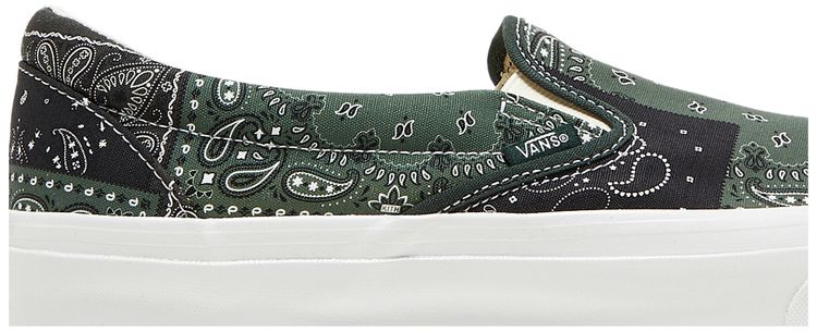 Kith x Vans Vault OG Classic Slip On LX Bandana   Scarab