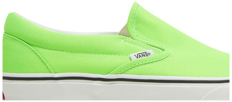 Vans Classic Slip On Neon   Green Gecko
