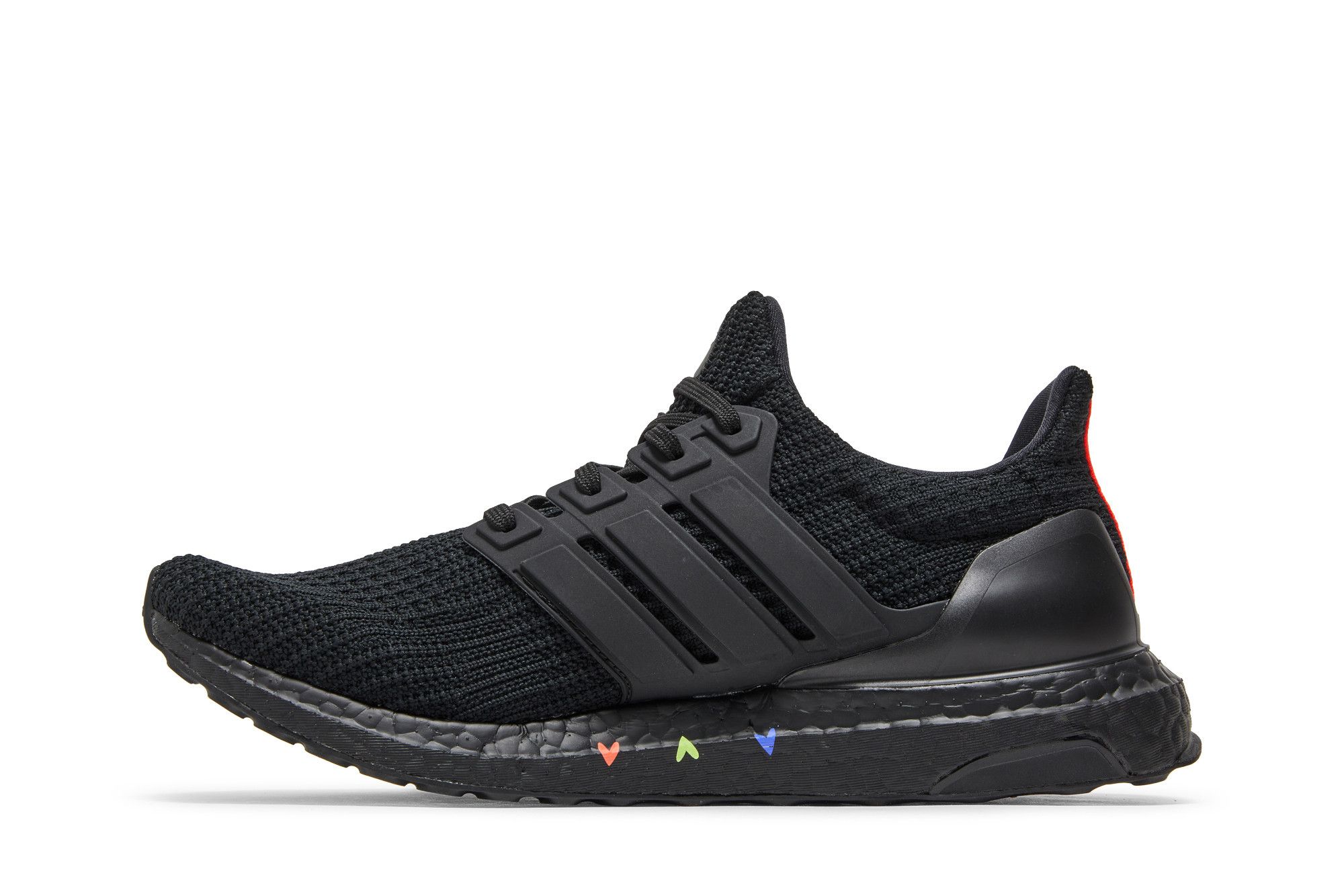 Adidas ultra boost 4.0 triple black active red shop