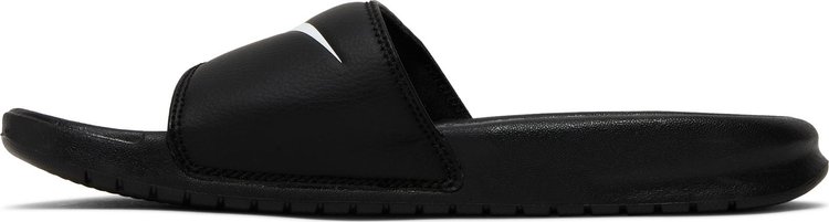 Benassi Swoosh Slide Black White