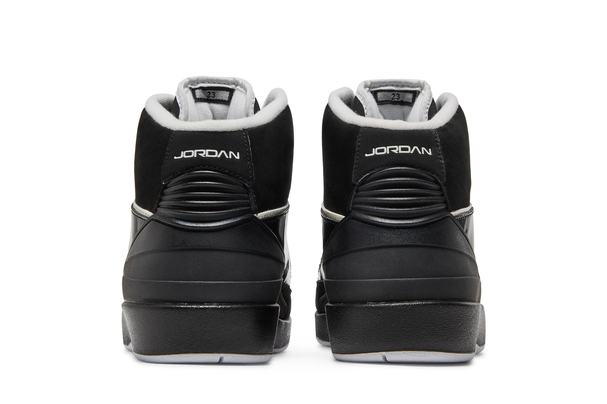 Jordan retro 2 black and white clearance