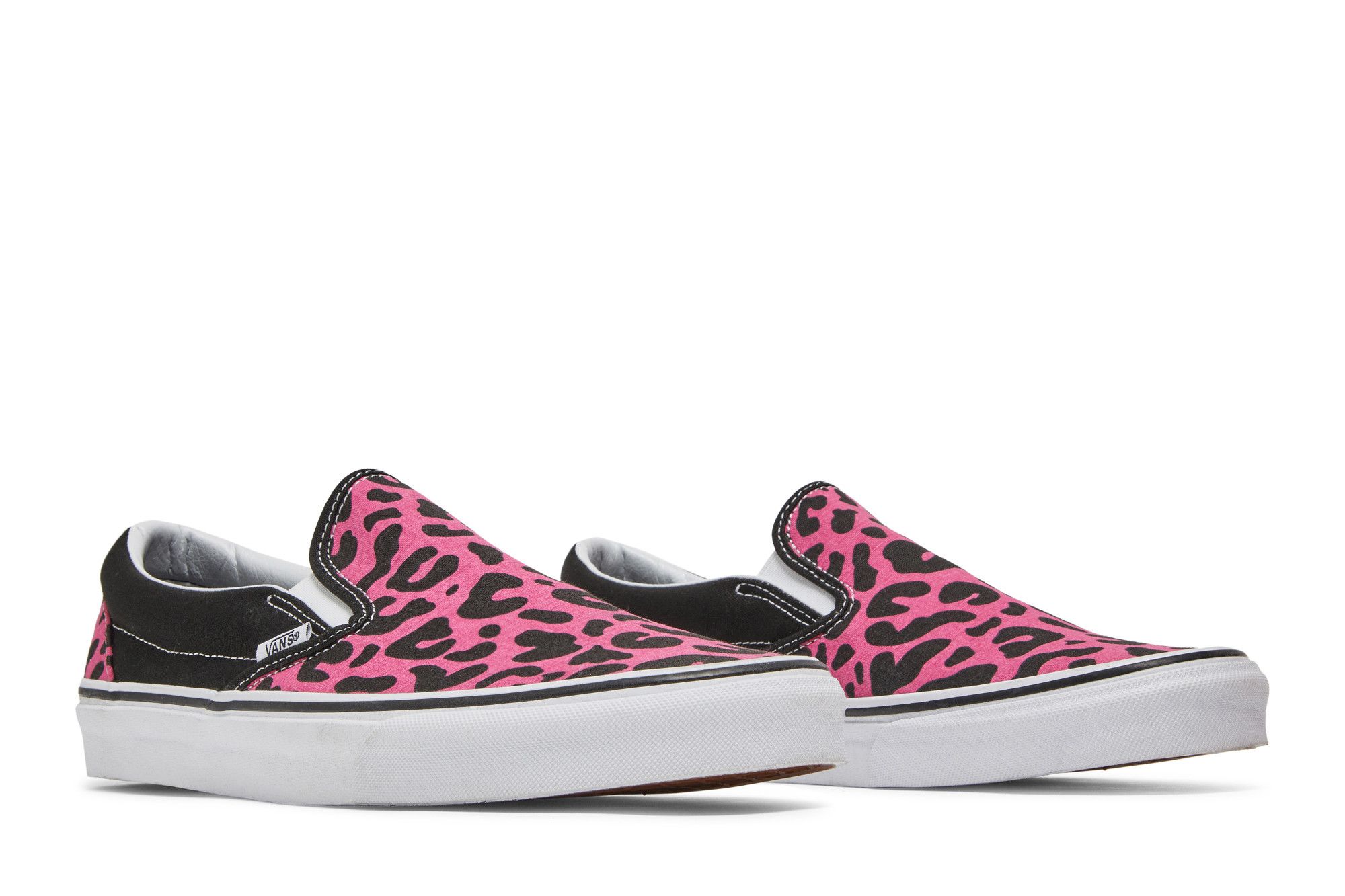 Animal print slip on vans sales