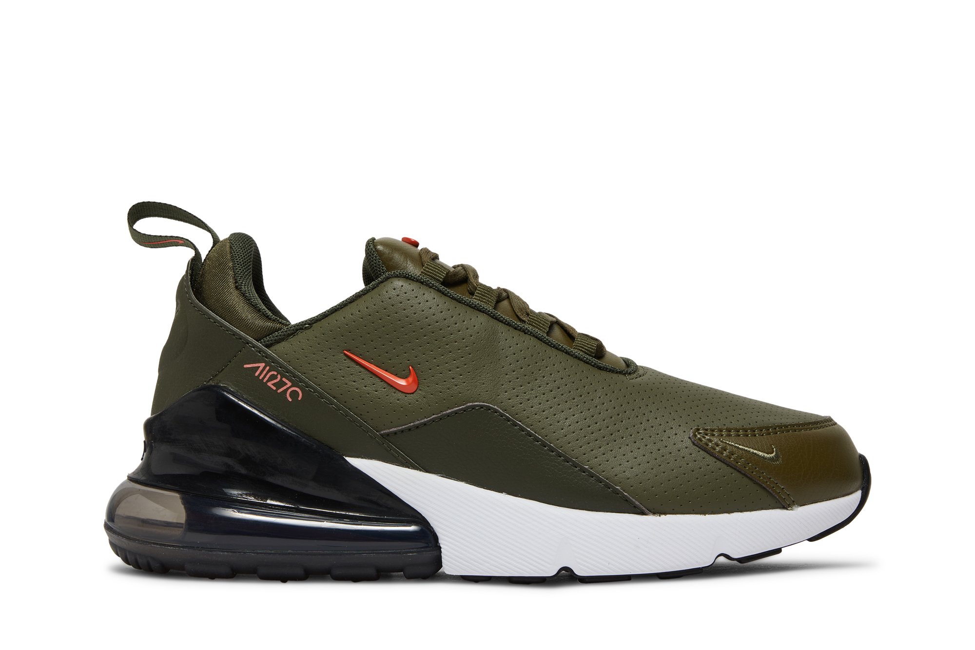 olive green and orange air max 270
