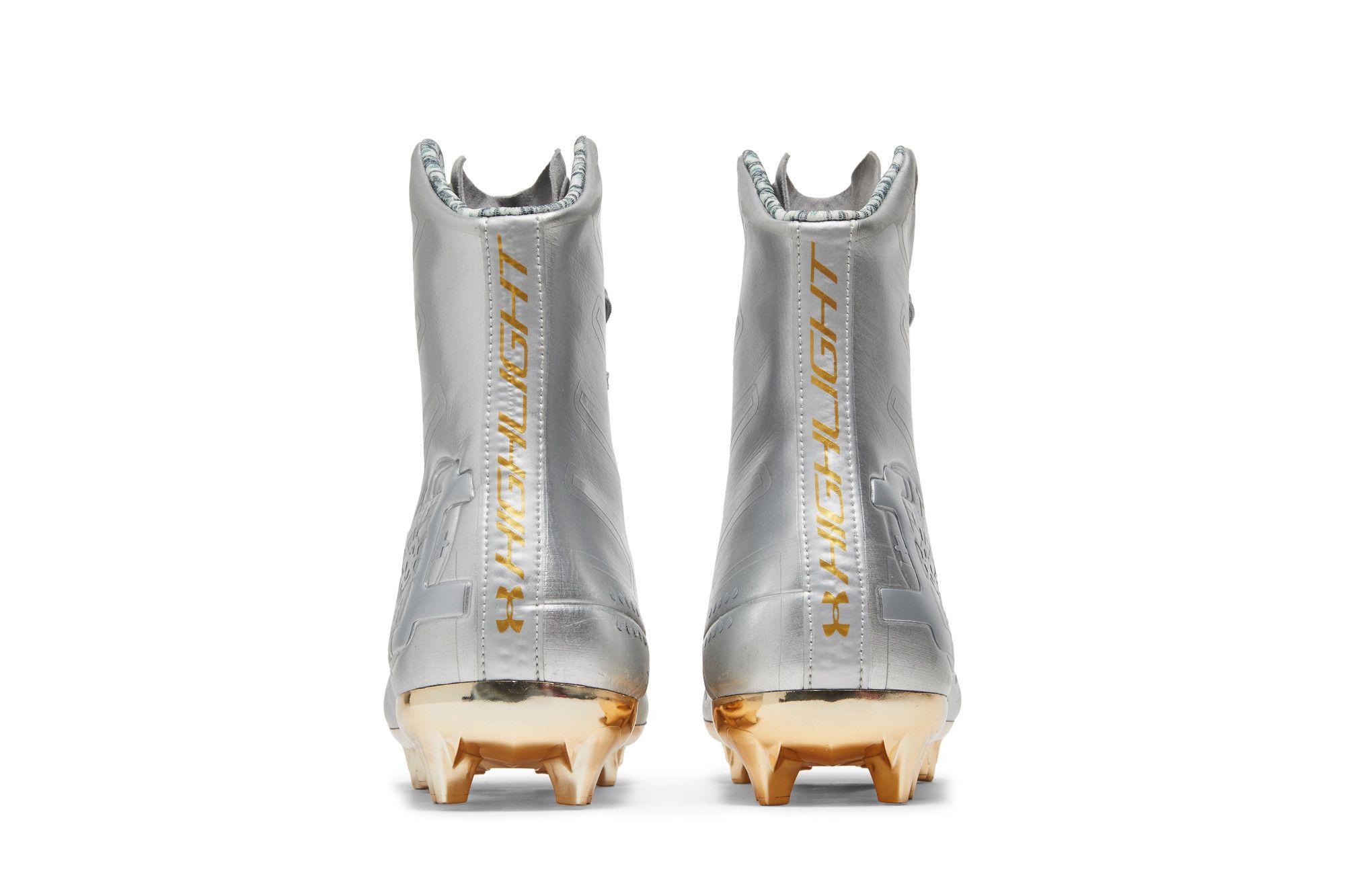 Gold under armour highlight cleats clearance