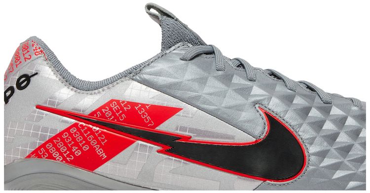 Nike Tiempo Legend 8 Elite FG Metallic Grey Crimson