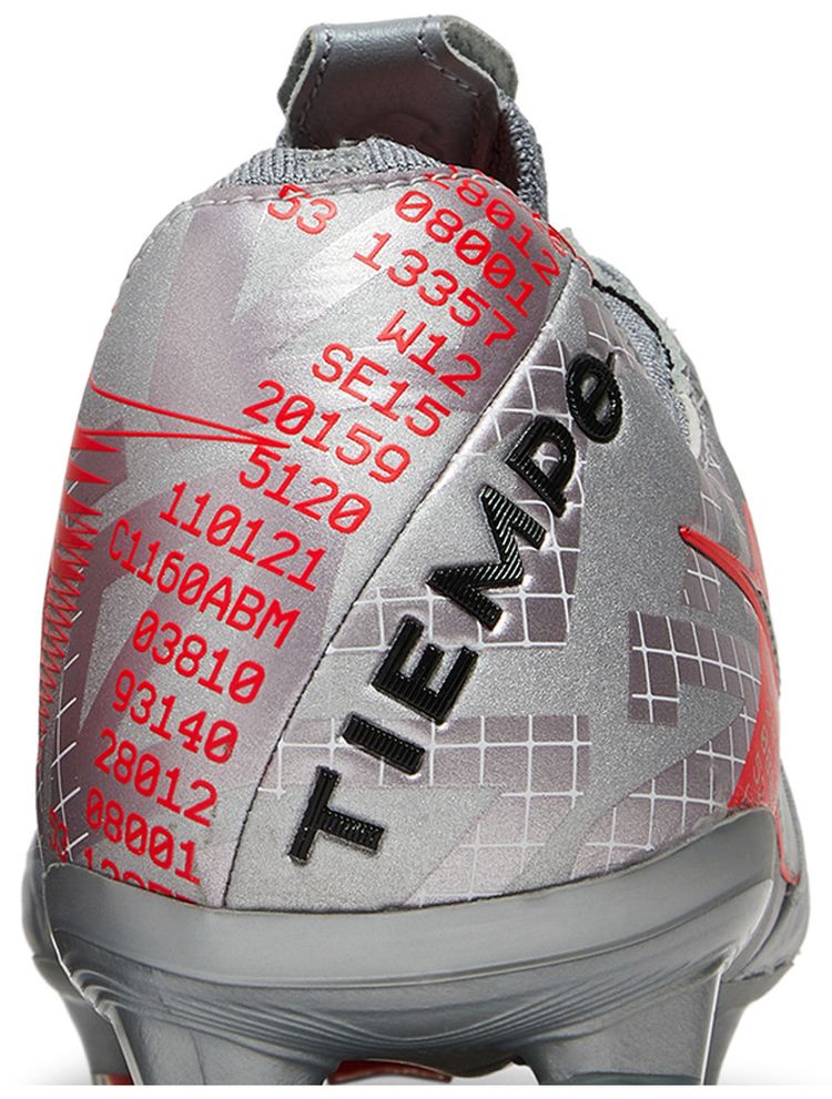 Nike Tiempo Legend 8 Elite FG Metallic Grey Crimson