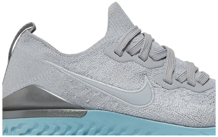 Nike Wmns Epic React Flyknit 2 Wolf Grey Ocean Bliss