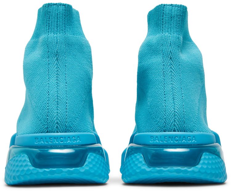 Balenciaga Wmns Speed Sneaker Clear Sole   Light Blue