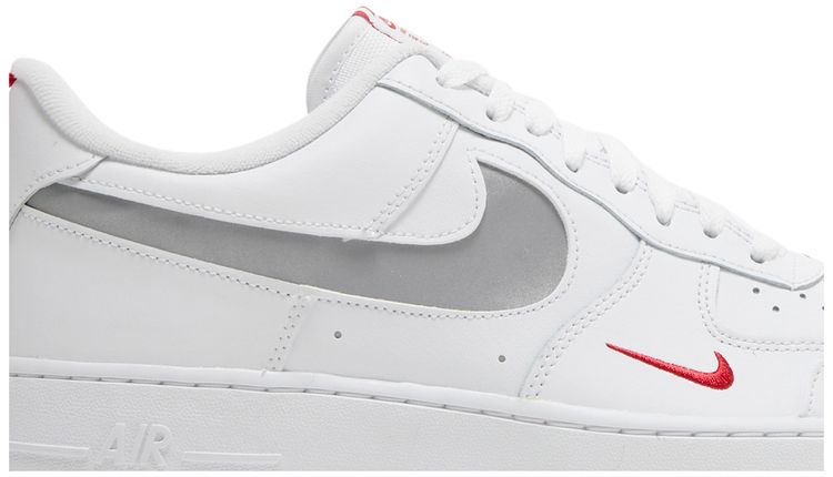 Nike Air Force 1 Low Cut Out Swoosh   White
