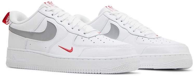 Nike Air Force 1 Low Cut Out Swoosh   White