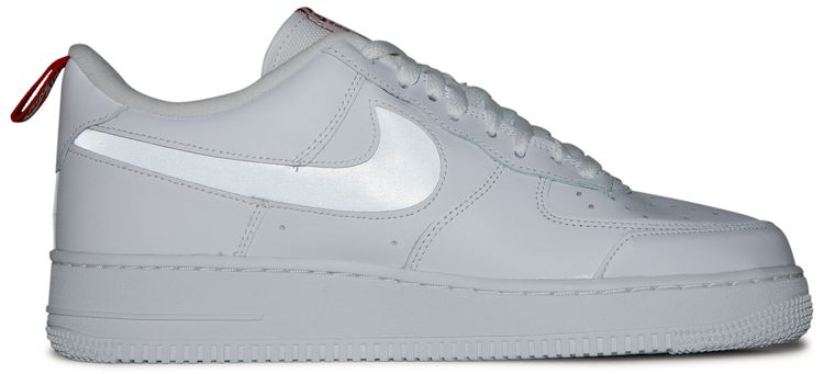 Nike Air Force 1 Low Cut Out Swoosh   White