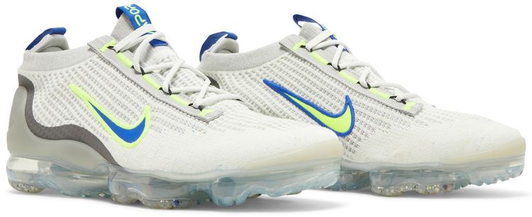 Nike Air Vapormax 2021 Flyknit White Volt Hyper Royal