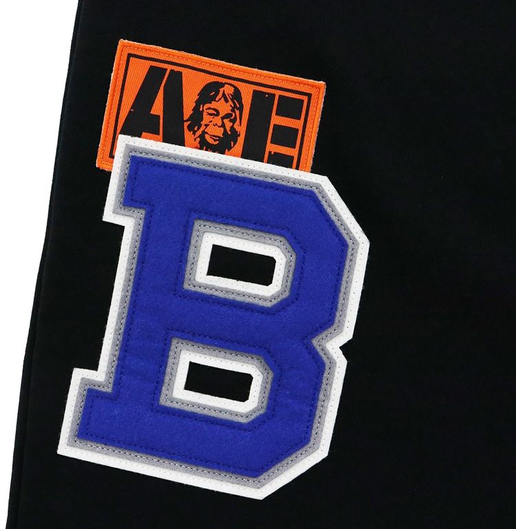 BAPE Patch Sweat Pants Black