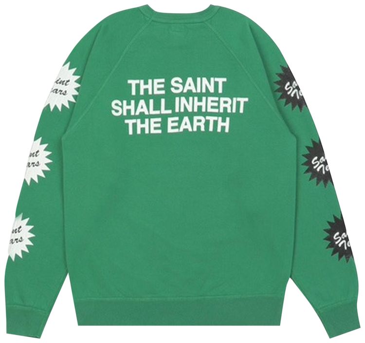 SAINT Mxxxxxx On the Milk Carton Crewneck Green