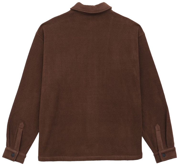 Brain Dead Polar Fleece Climbing Shirt Chocolate