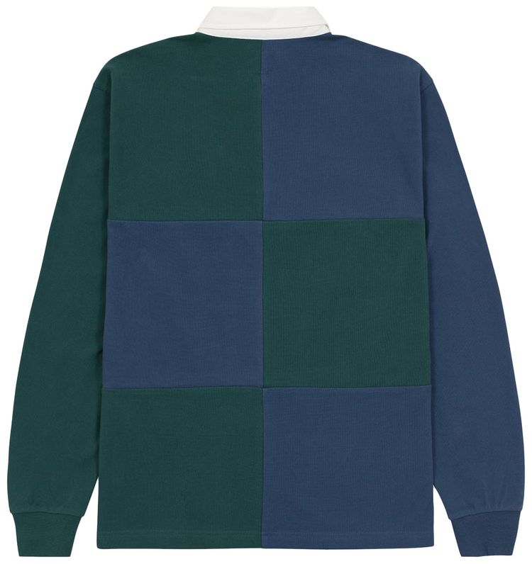 Brain Dead Paneled Rugby Shirt Mallard Green