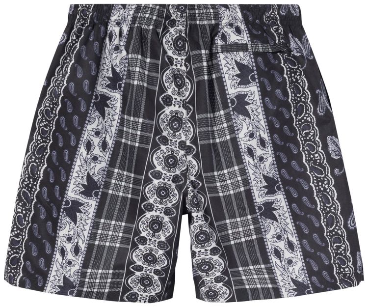 Stussy Paisley Plaid Stock Water Short Black