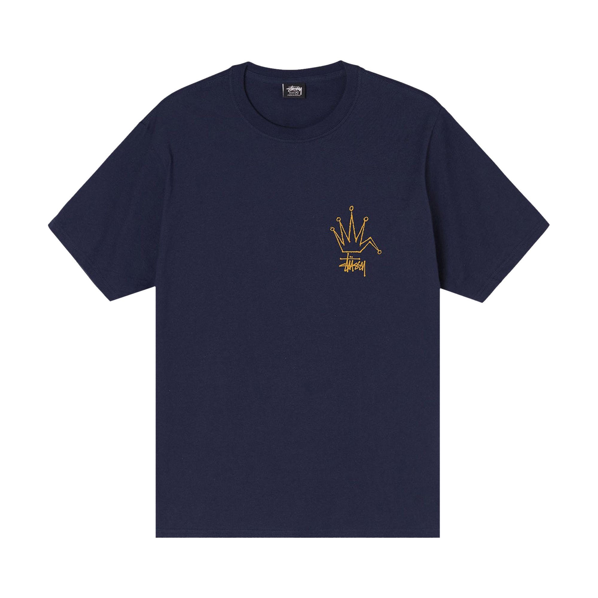 Buy Stussy Broken Crown Tee 'Navy' - 1904738 NAVY | GOAT