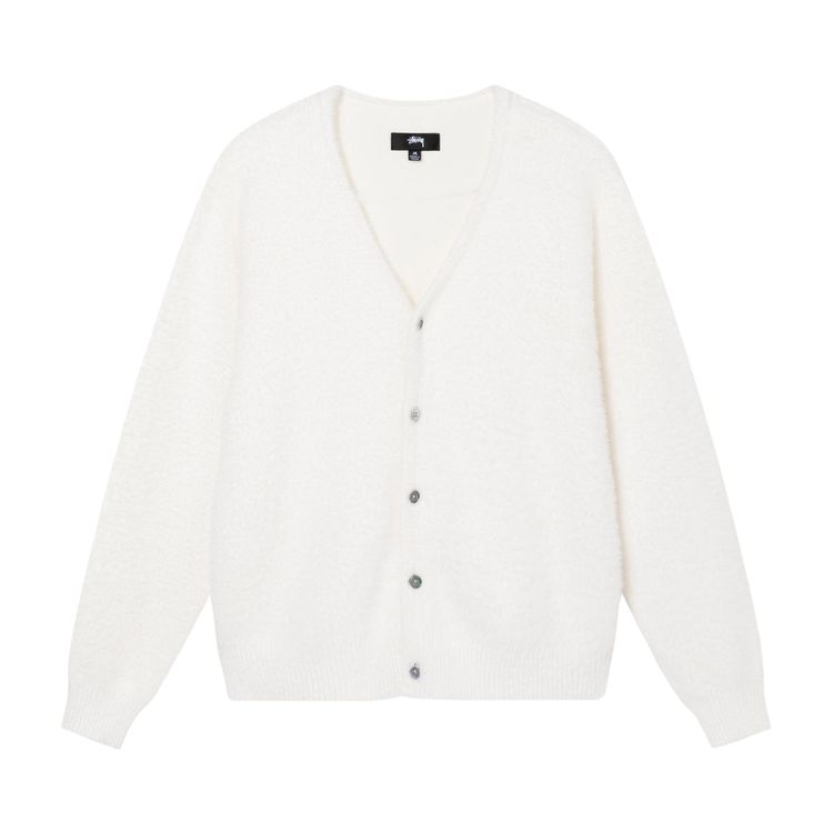 Stussy Shaggy Cardigan Bone