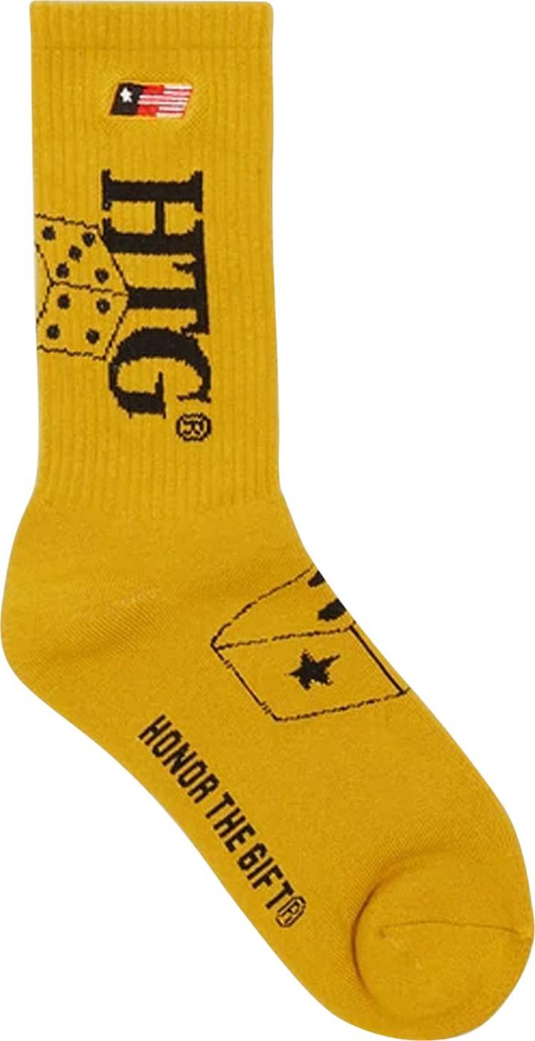 Honor The Gift Lucky Seven Socks 'Mustard'
