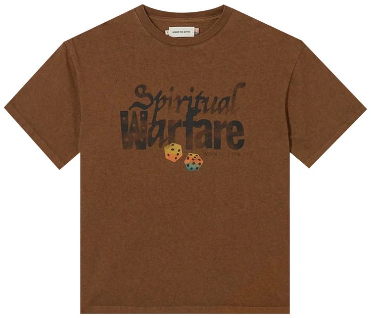 Honor The Gift Spiritual Warfare Short Sleeve Tee Brown