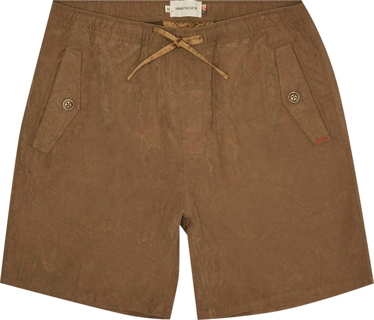 Honor The Gift Brushed Nylon Shorts 'Brown'