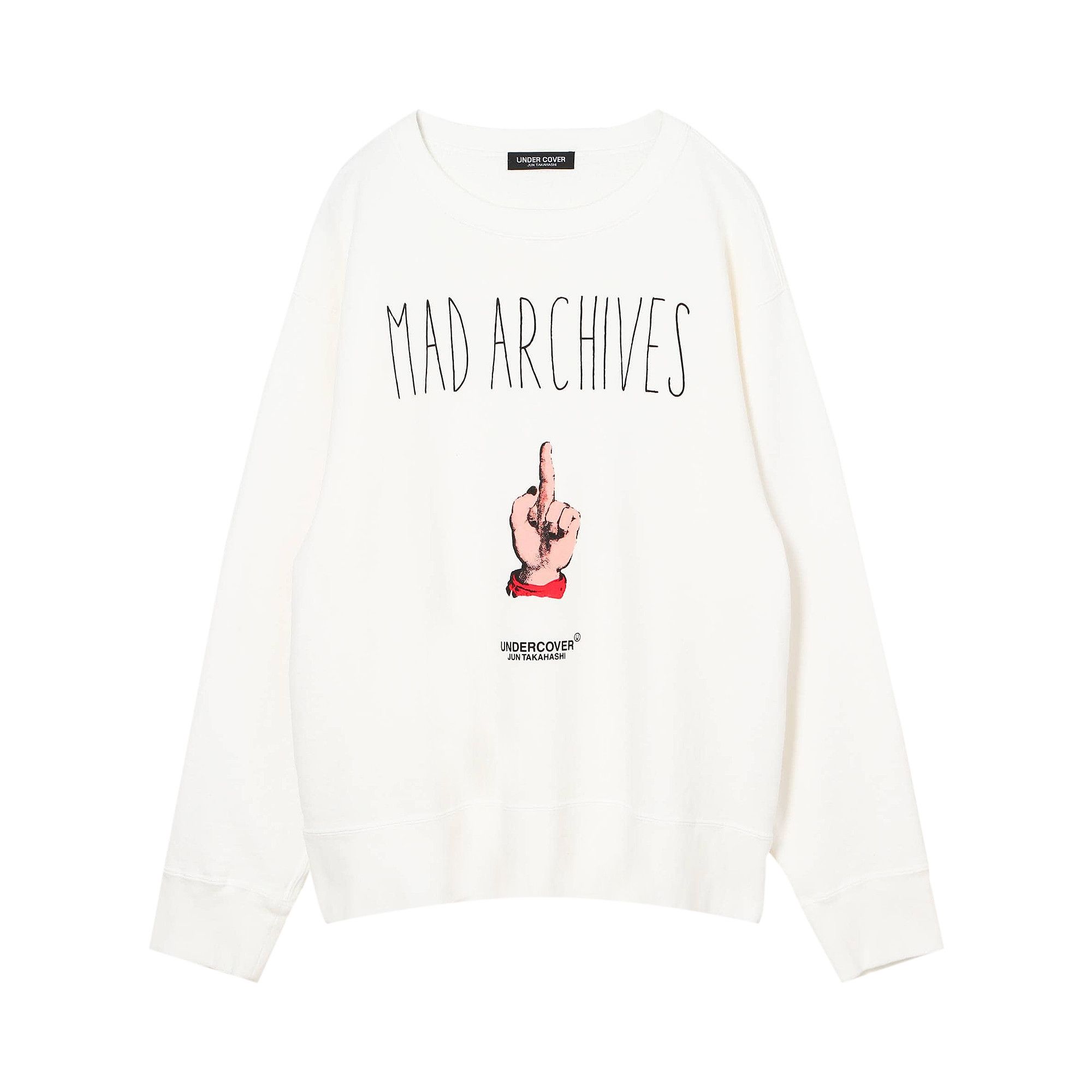 Buy Undercover Mad Archives Long-Sleeve Tee 'White' - MUU9803 2