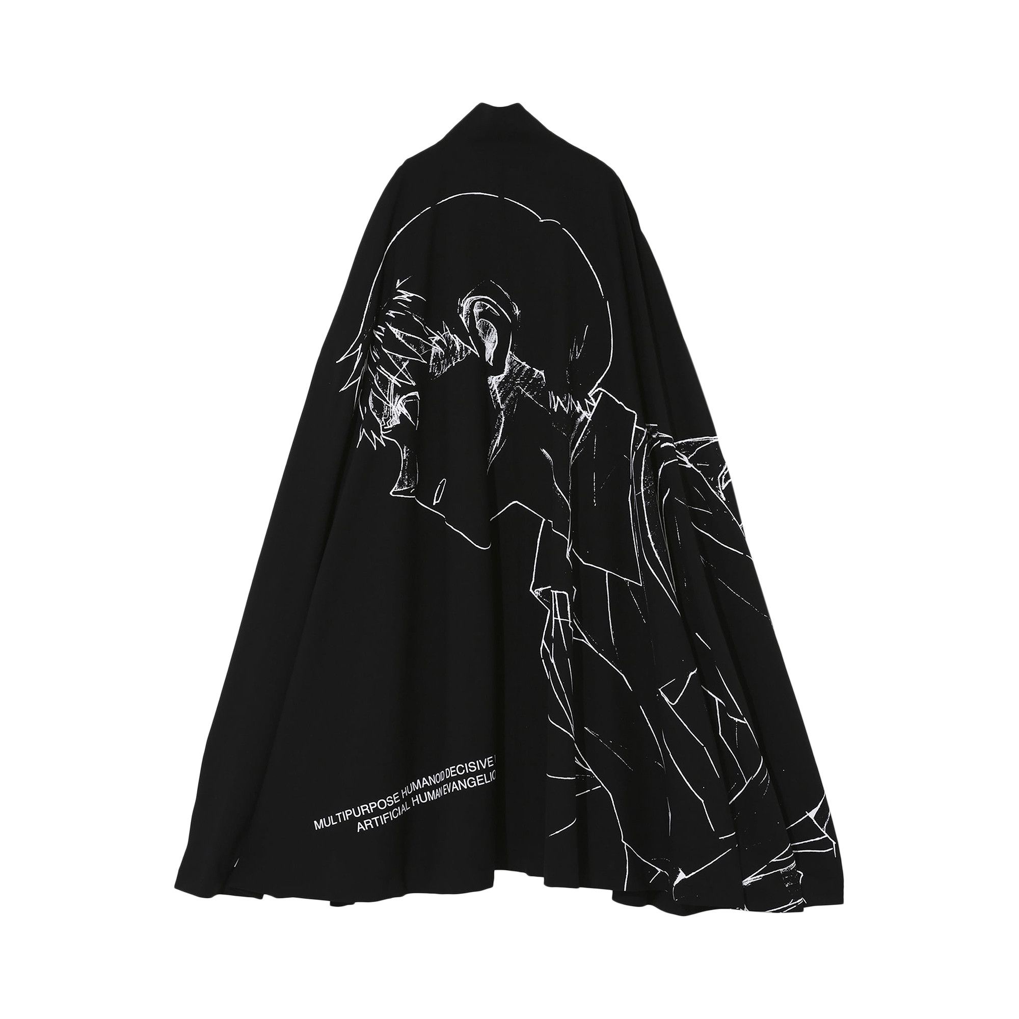 Buy Undercover x Evangelion Shinji Cape 'Black' - UC2A4325 1