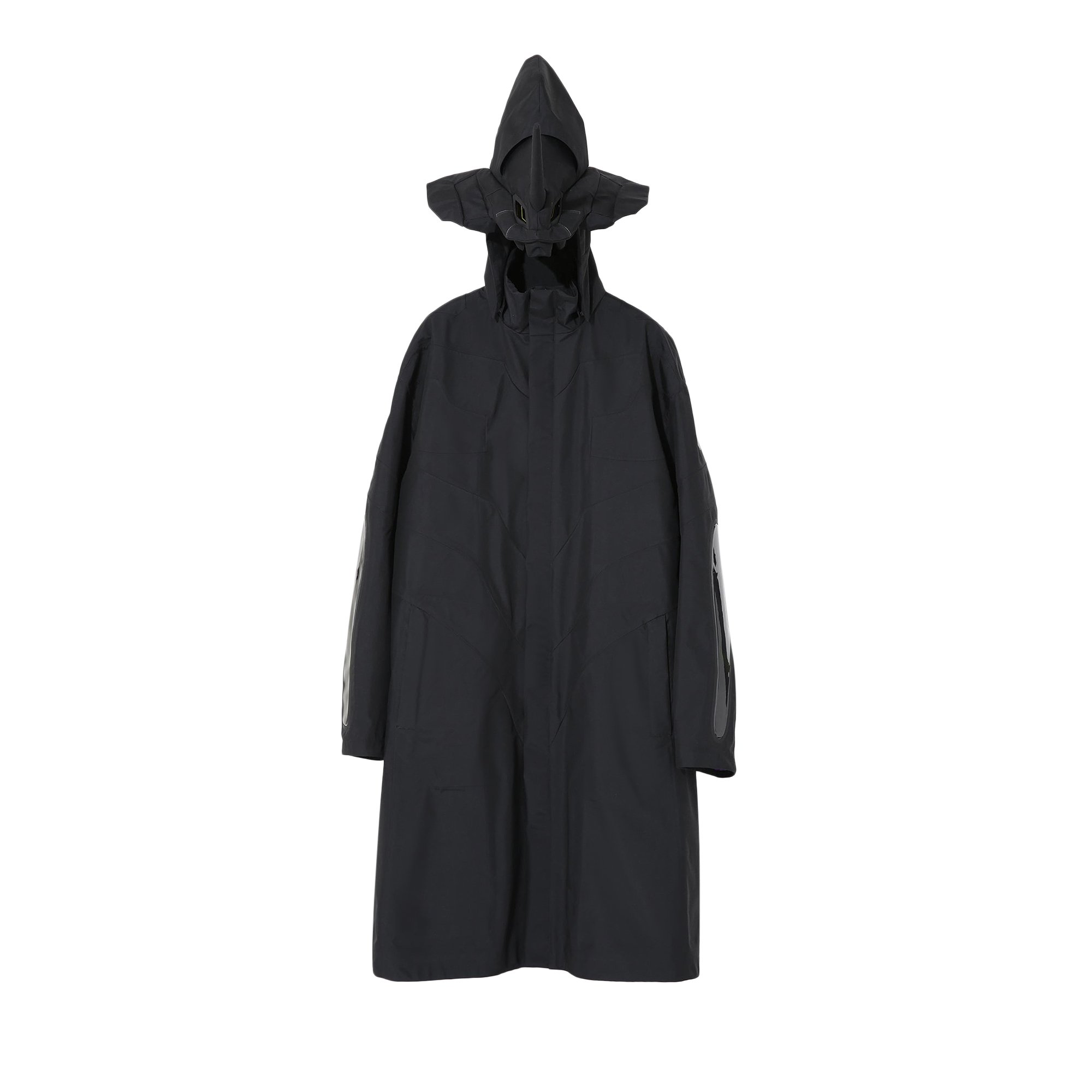 Buy Undercover x Evangelion Removable Hood Trench Coat 'Black 