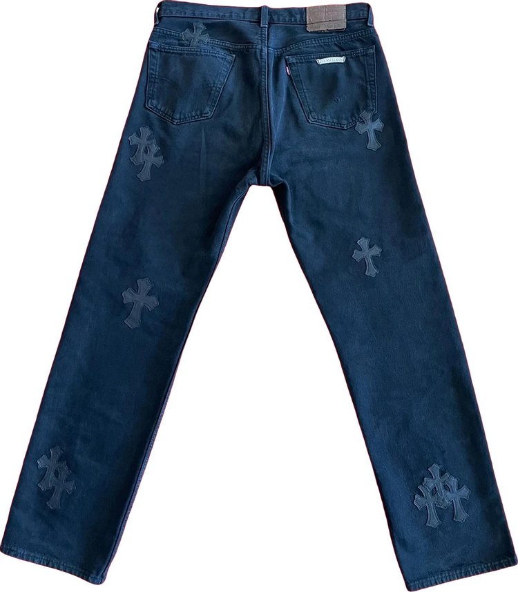 Chrome Hearts x Levis Cross Patched Denim Black