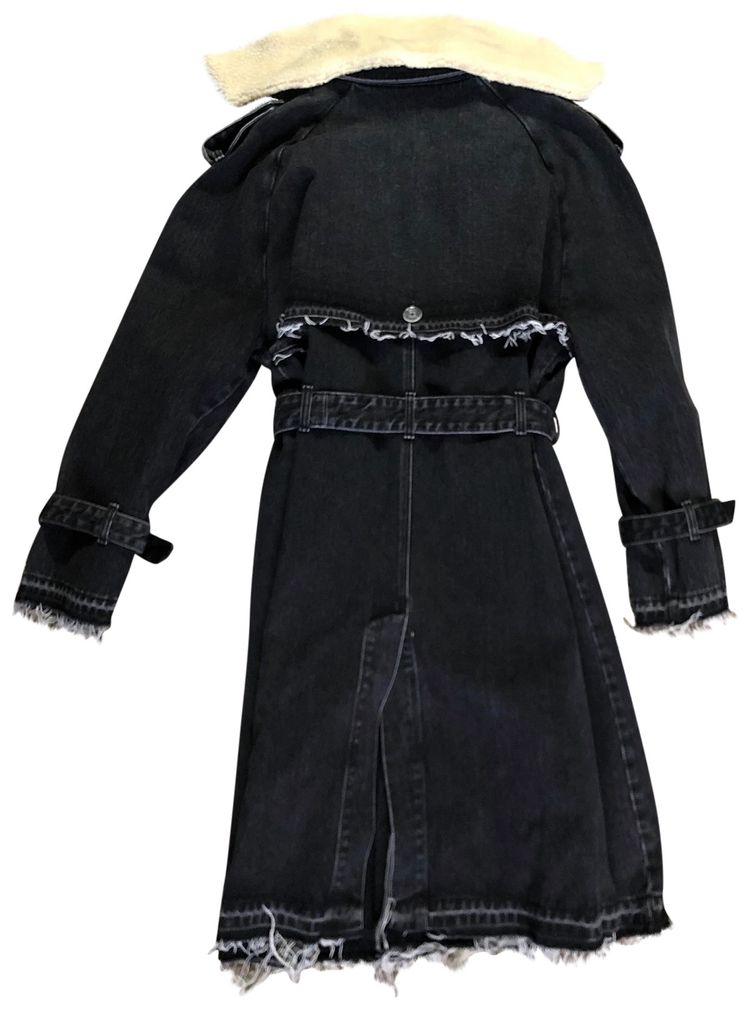 Off White x Levis Denim Duster Coat Black